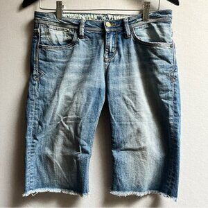 Mavi Gladys Denim Bermuda Shorts Sz 27